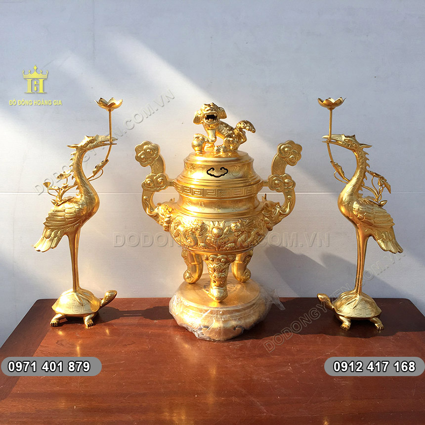 Tam Sự Bằng Đồng D&aacute;t V&agrave;ng 9999 - Đẹp - Sang Trọng - Đẳng Cấp